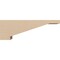 Ekena Millwork 4"W x 24"D x 8"H Thin Burlington Rough Cedar Woodgrain TimberThane Corbel, Primed Tan CORUR04X24X08BURRCPR - alternate 6